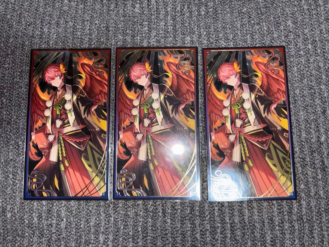 赤城ウェン 妖怪万化 赤城ウェン 缶バッジ にじぬい チェキ風カード 妖怪